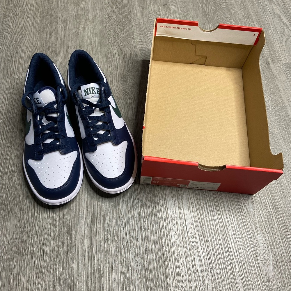 Nike Dunk Obsidian Vintage Green GS Shoe Size 6.5Y Blue NWT